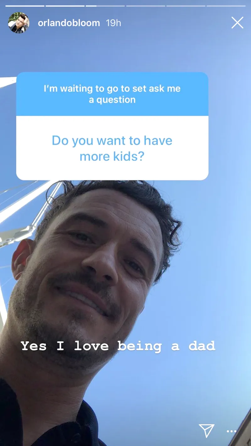 Orlando Bloom loves being a dad