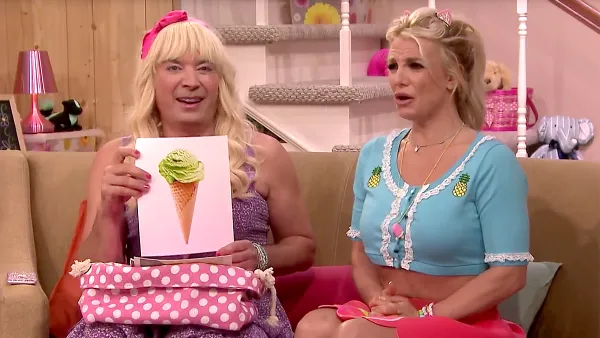 Jimmy Fallon and Britney Spears