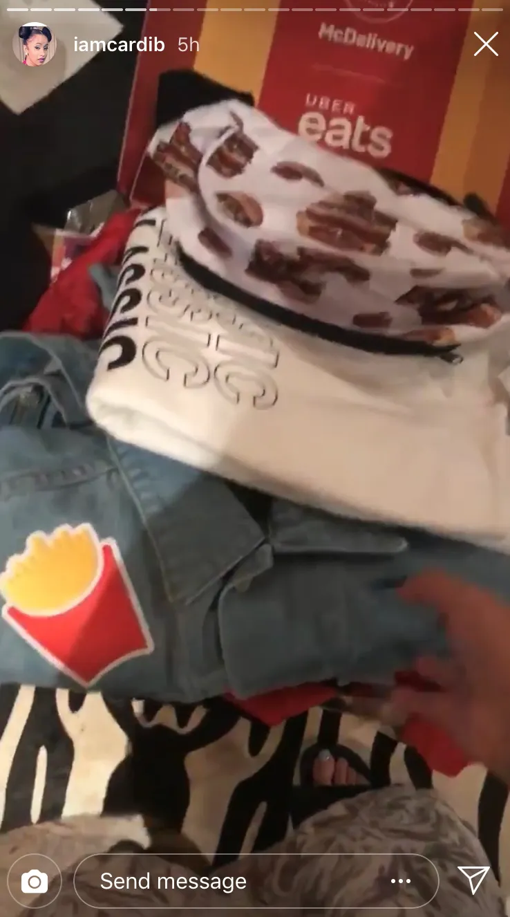 Cardi B celebrates McDelivery Day