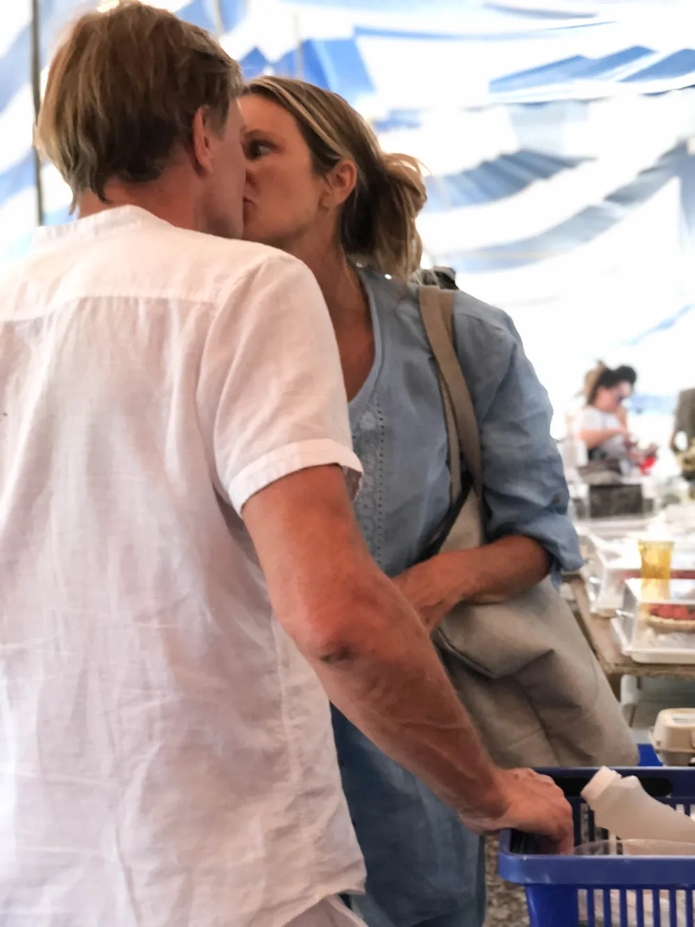 Newly Divorced Supermodel Elle MacPherson Kisses discredited former doctor Andrew Wakefield, 60
