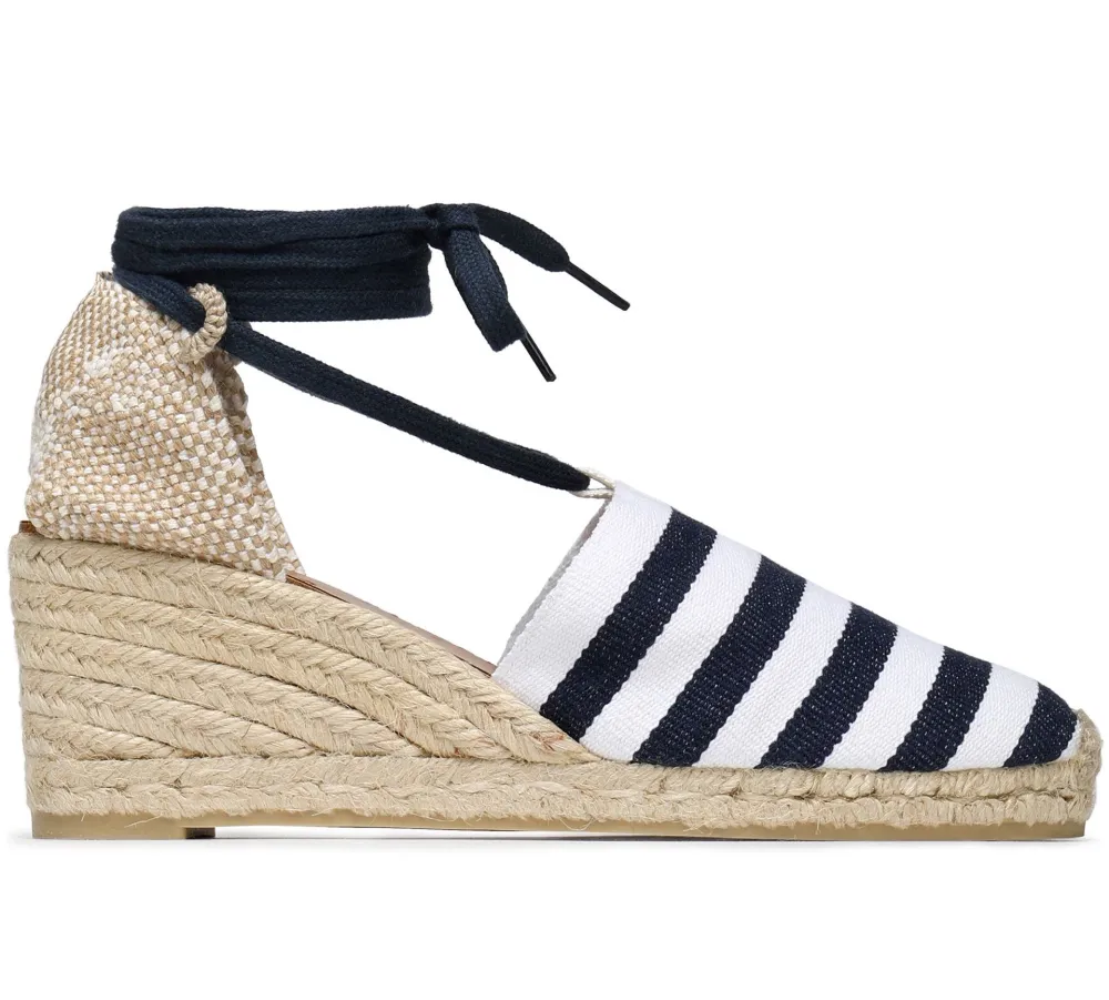 navy espadrille shoe