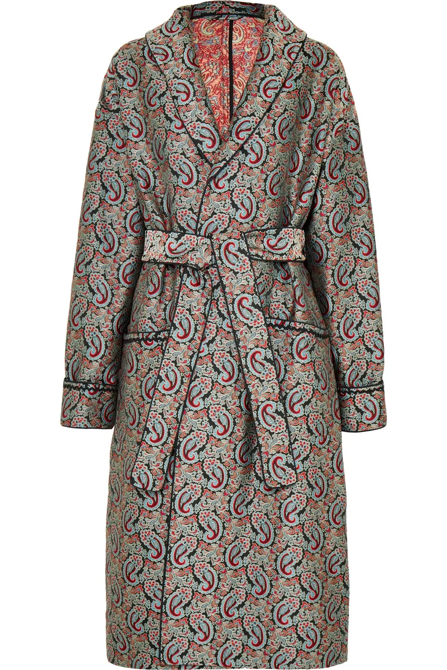 jacquard coat alexa chung net a porter