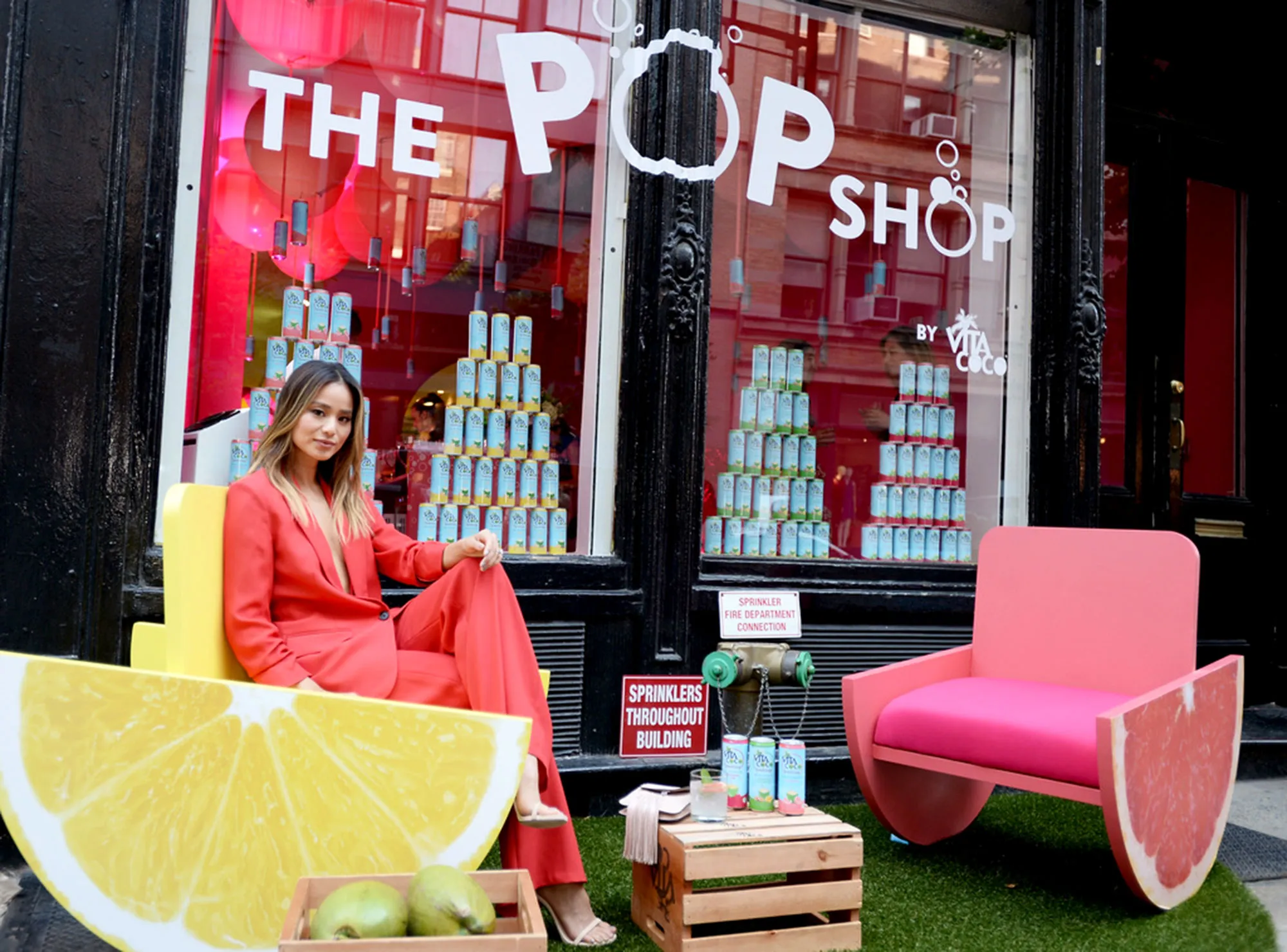 Jamie Chung Vita Coco Sparkling event diet fitness