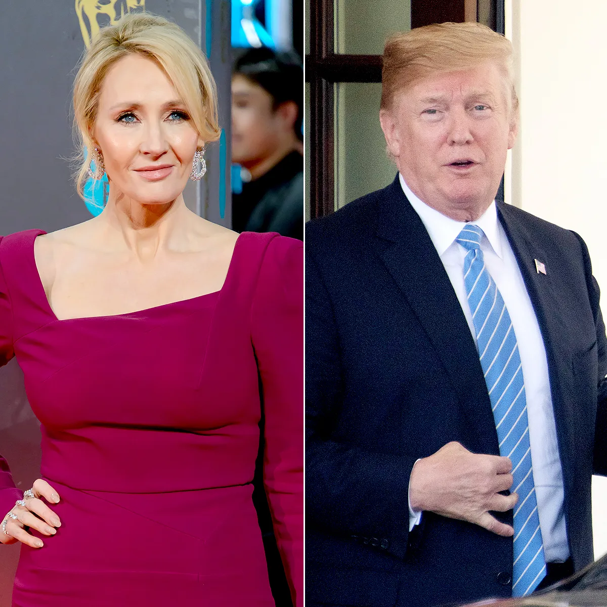JK Rowling and Donald Trump