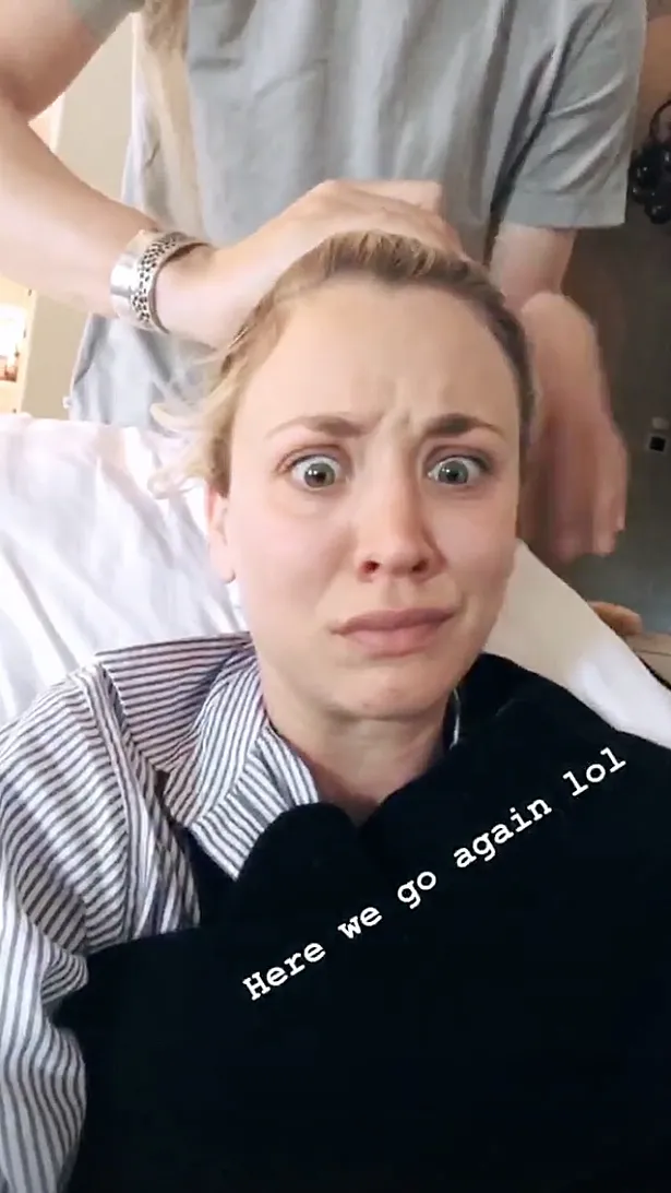 Kaley Cuoco Karl Cook Hair