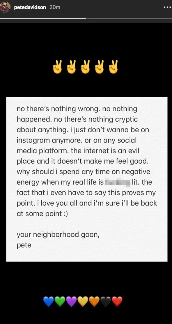 pete-davidson-instagram-quit
