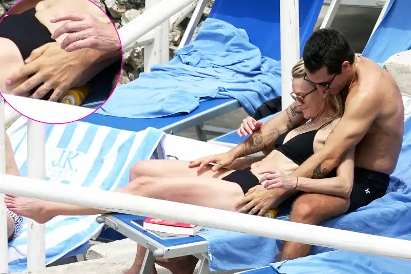 Robin Wright Clement Giraudet Rings Beach Capri