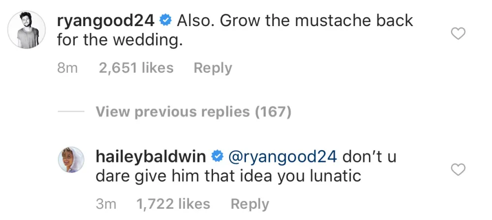 ryan-good-hailey-baldwin-justin-bieber-comment