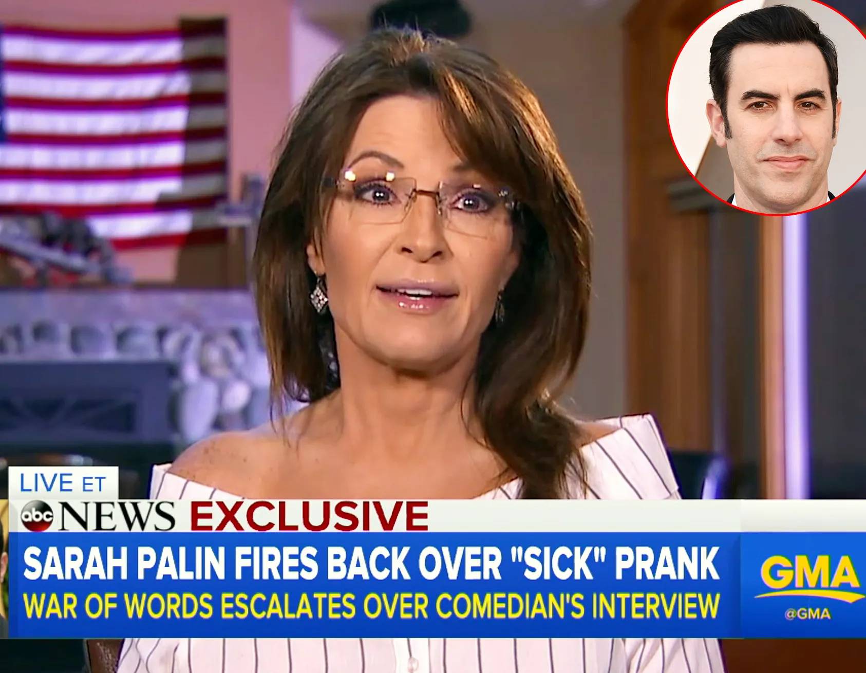 Sarah Palin Slams Liar Sacha Baron Cohen
