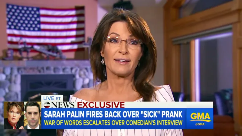 Sarah Palin Slams Liar Sacha Baron Cohen