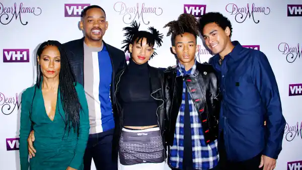 Jada Pinkett Smith, Will Smith, Willow Smith, Jaden Smith and Trey Smith