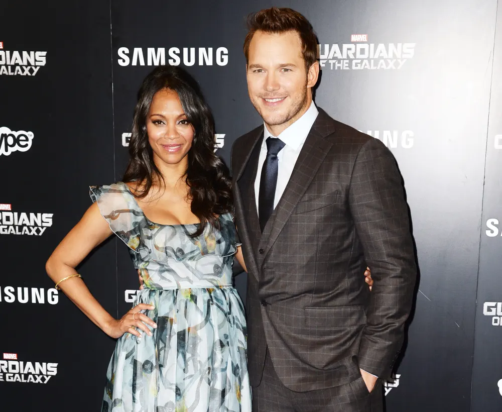 Zoe Saldana Chris Pratt