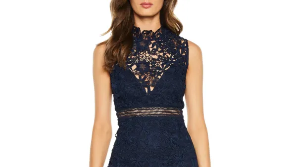 Bardot lace dress