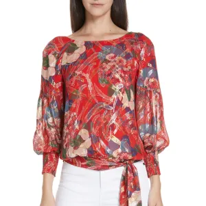 Ba&sh open back silk top