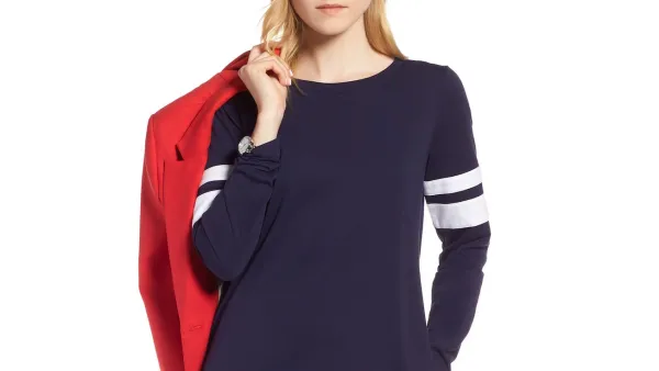 1901 Varsity Knit Shift Dress