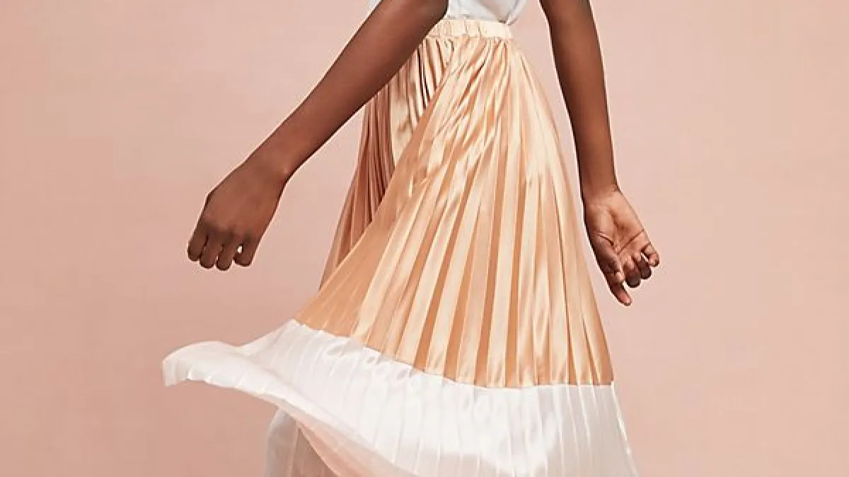 Anthropologie Pleated Skirt
