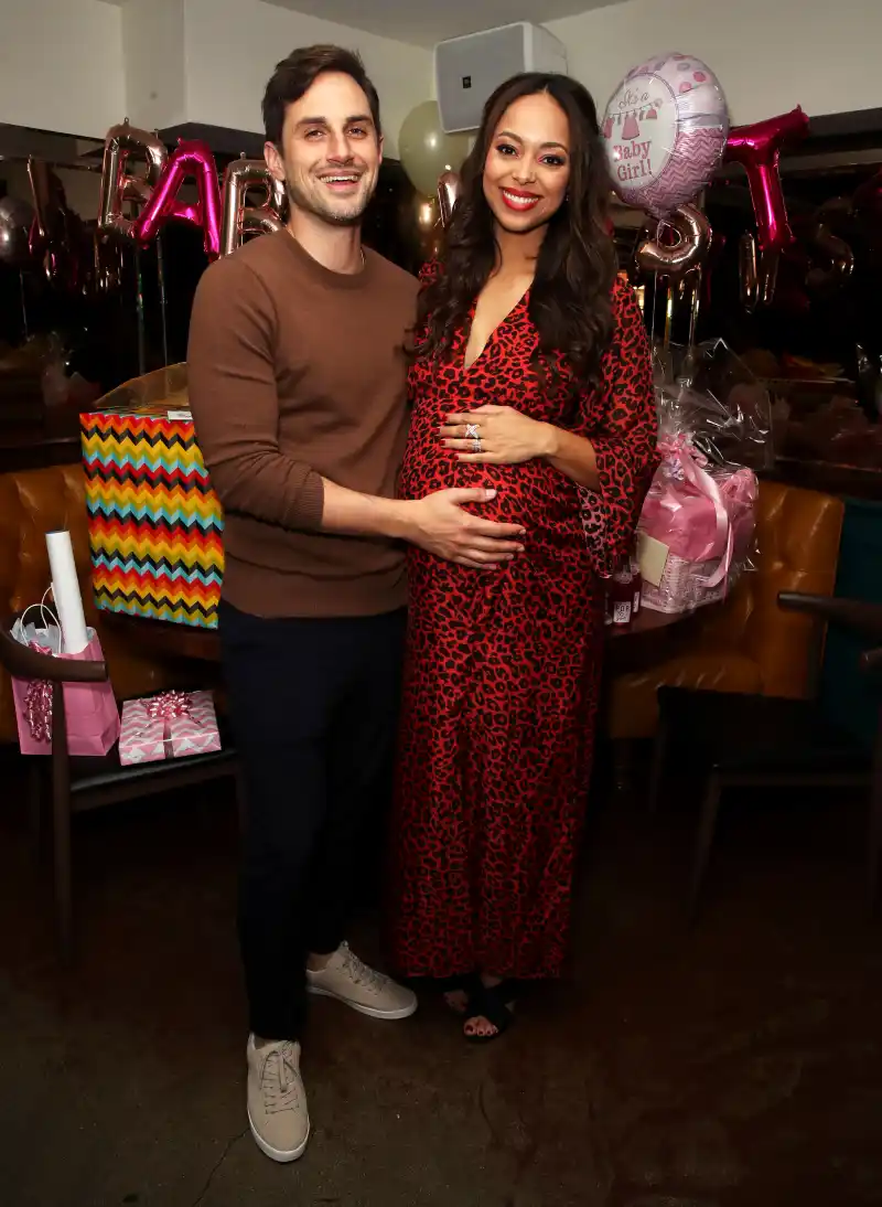 Amber Stevens baby shower husband andrew j west