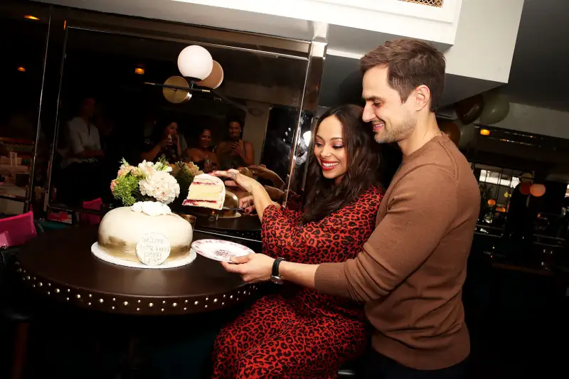 Amber Stevens baby shower husband andrew j west