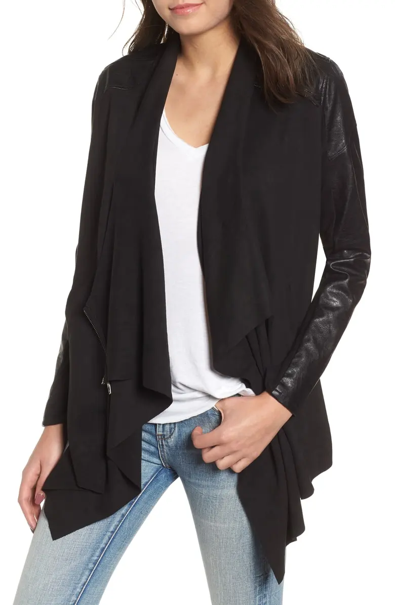 BlankNYC Drape Front Jacket