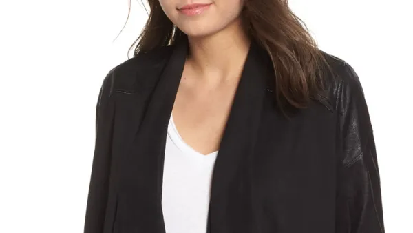 BlankNYC Drape Front Jacket