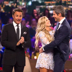 Chris Harrison and Lauren and Arie