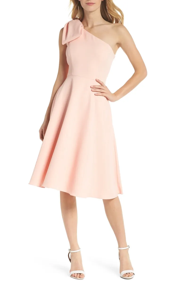 Gal Meets Glam Yvonne Dream Crepe One-Shoulder Dress