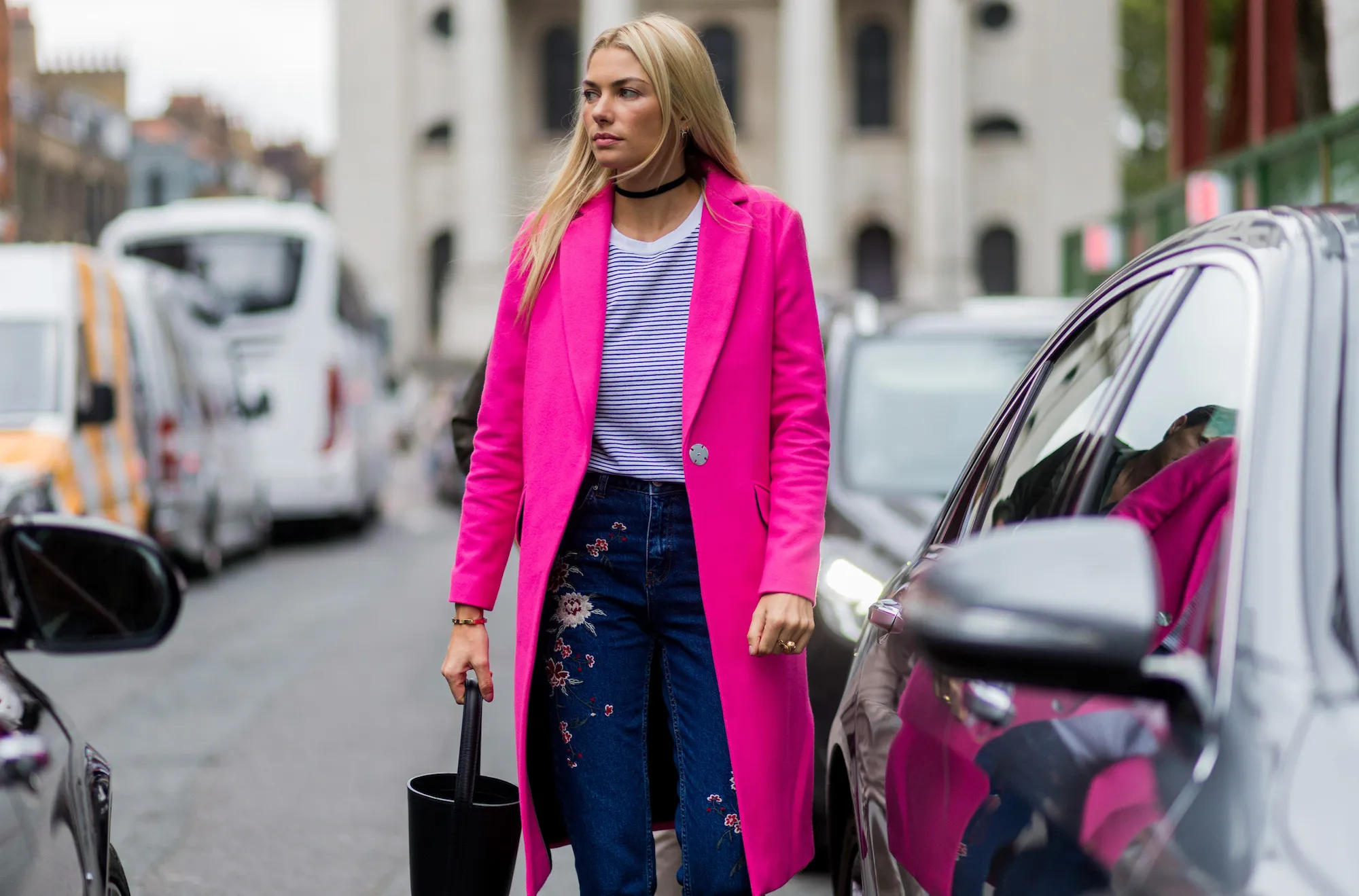 Street style striped shirt