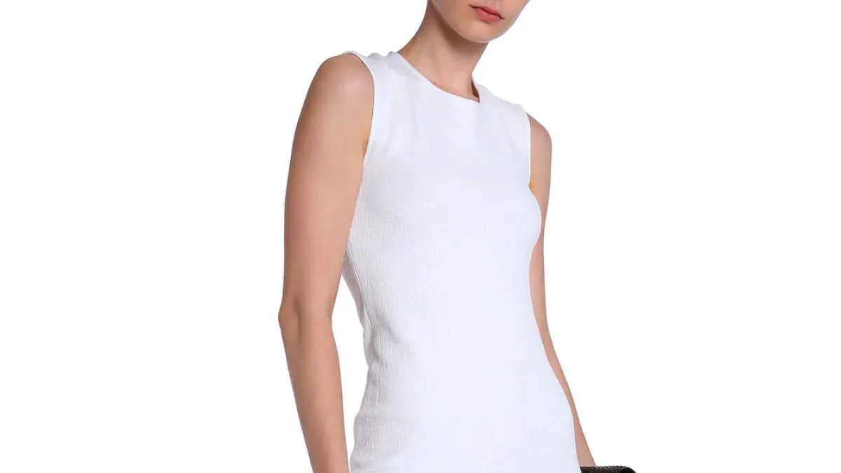 James Perse Cotton-Blend Slub Jersey Midi Dress