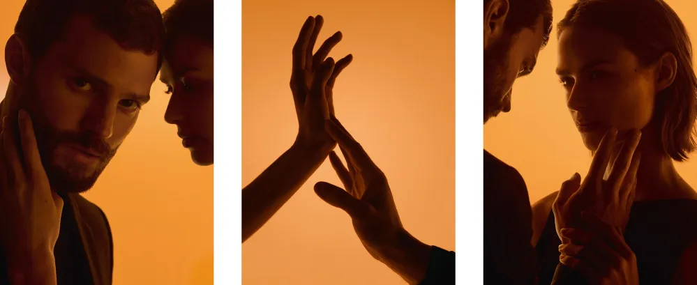 Jamie Dornan and model Birgit Kos