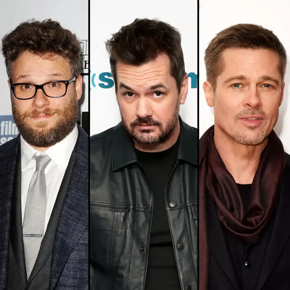 Seth Rogan, Jim Jefferies, and Brad Pitt