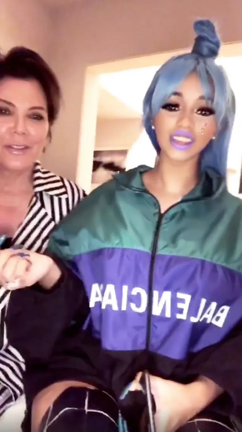 Kris Jenner, Cardi B, Kim Kardashian, Instagram
