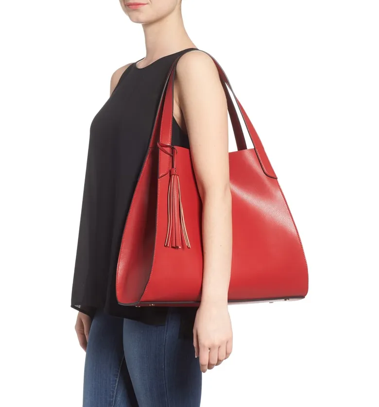 Leith Trapezoid Faux Leather Tote