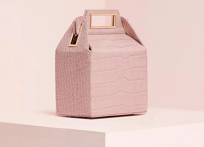 Popsuki Takeout Bag Mauve Croc