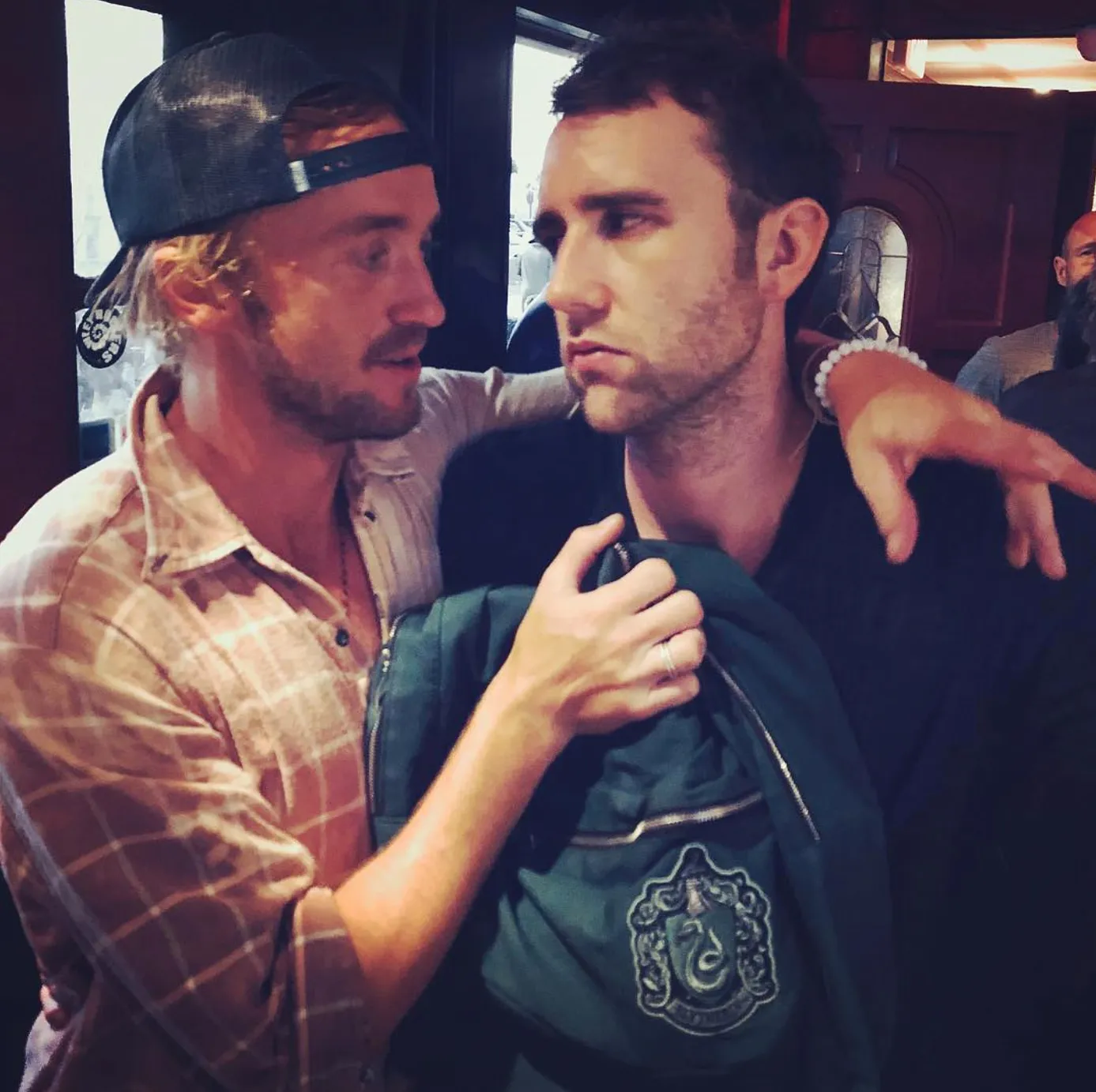 Tom Felton Matthew Lewis Harry Potter Reunion
