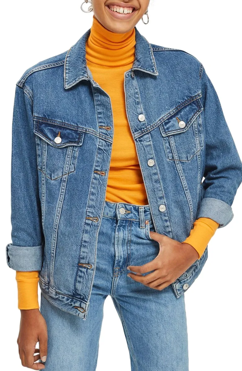 Topshop Oversize Denim Jacket