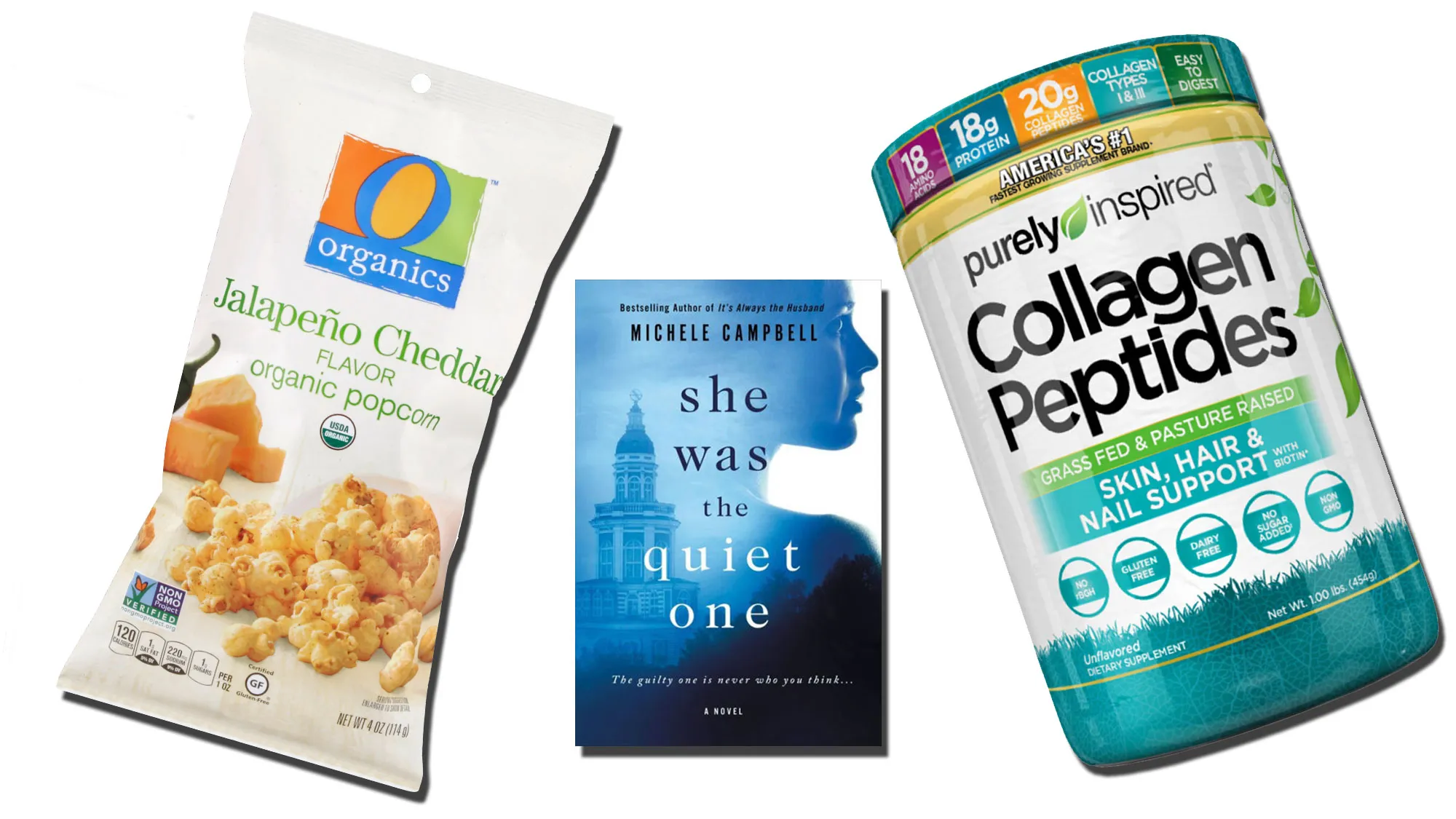 Buzz-o-meter Purely Inspired Collagen Peptides O Organics Ready to Eat Popcorn She Was the Quiet One