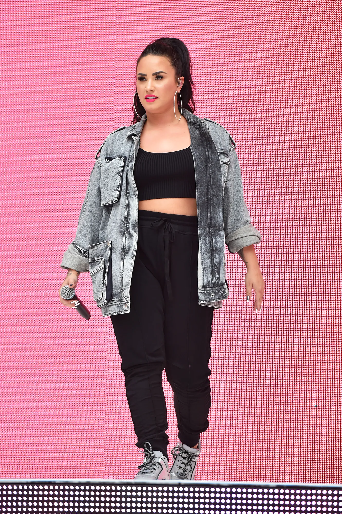 Demi Lovato at Wembley Stadium, June 9, 2018.