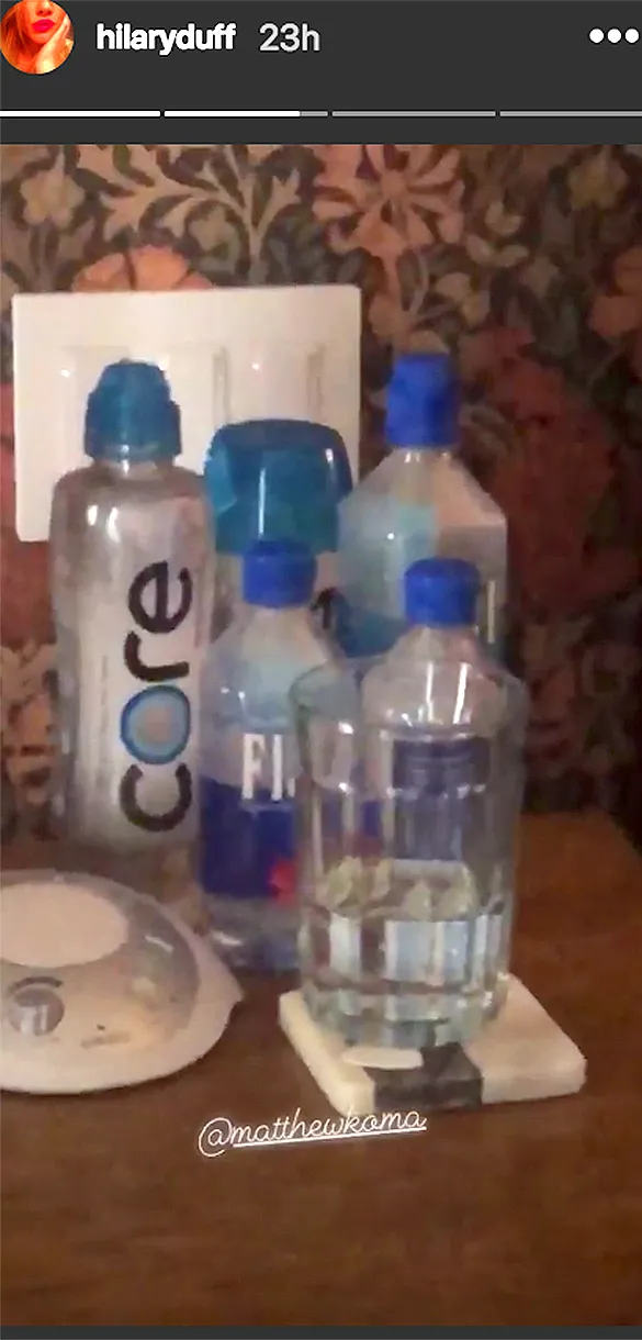 hilary duff instagram water