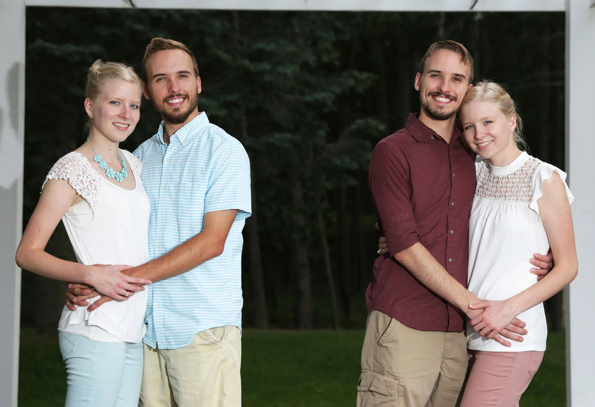 identical twin brothers identical twin sisters marry marriage