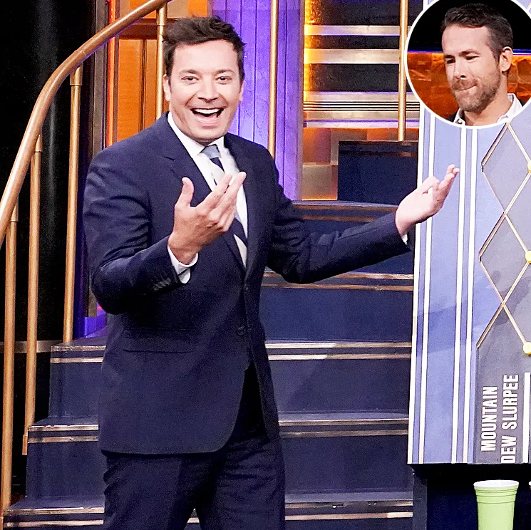 Ryan Reynolds Jimmy Fallon Drinko Vomit