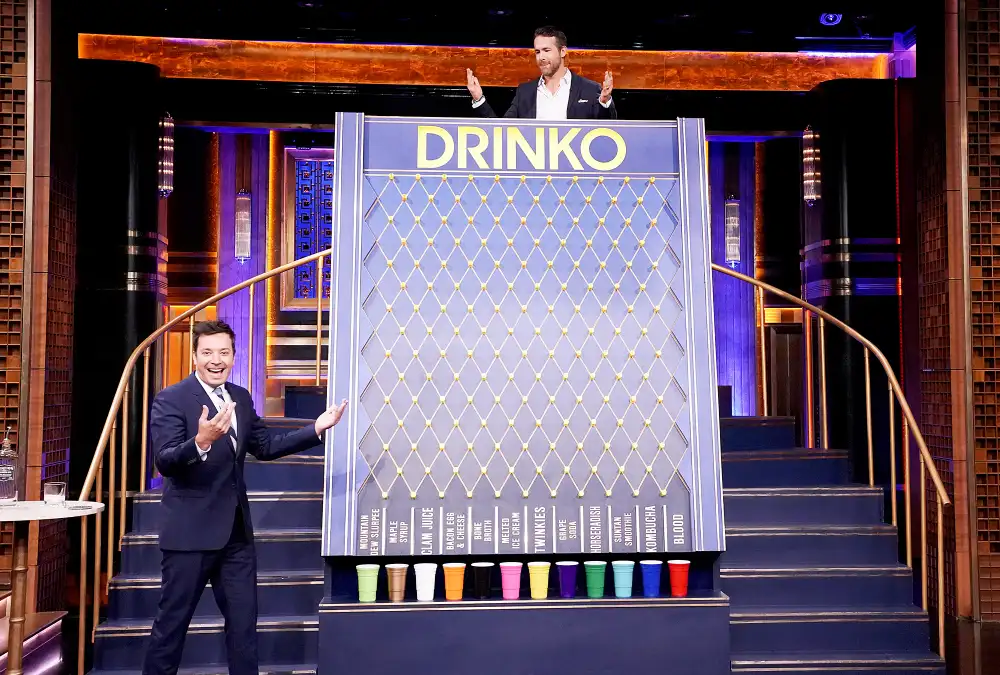 Ryan Reynolds Jimmy Fallon Drinko Vomit