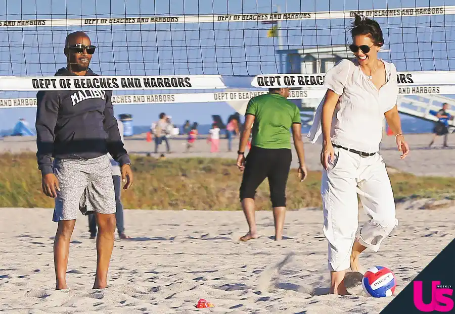 Katie Holmes Jamie Foxx Beach Love
