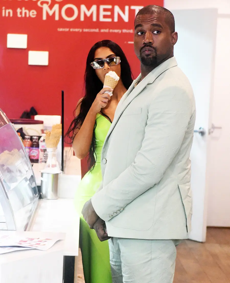 Kim Kardashian Kanye West 2 Chainz Wedding Ice Cream Date