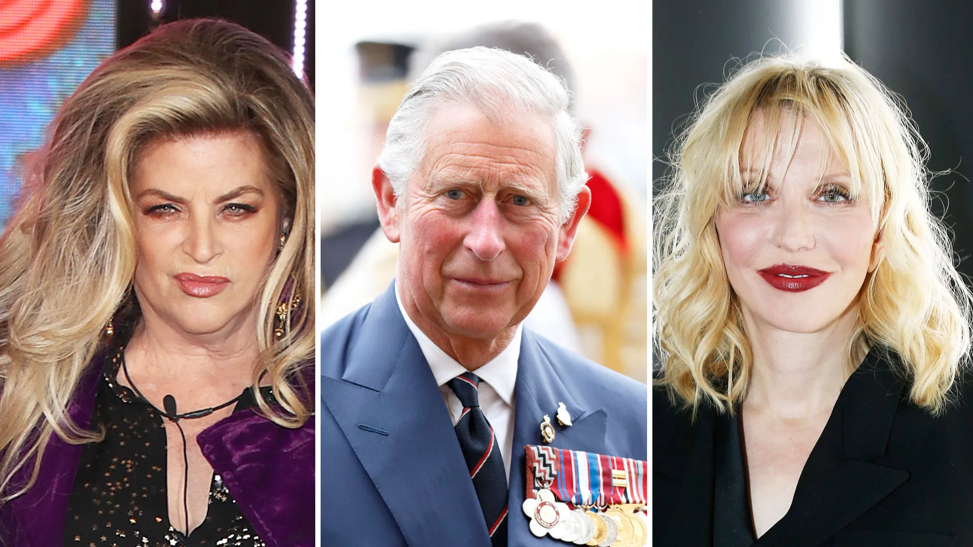 Kirstie Alley, Prince Charles, and Courtney Love