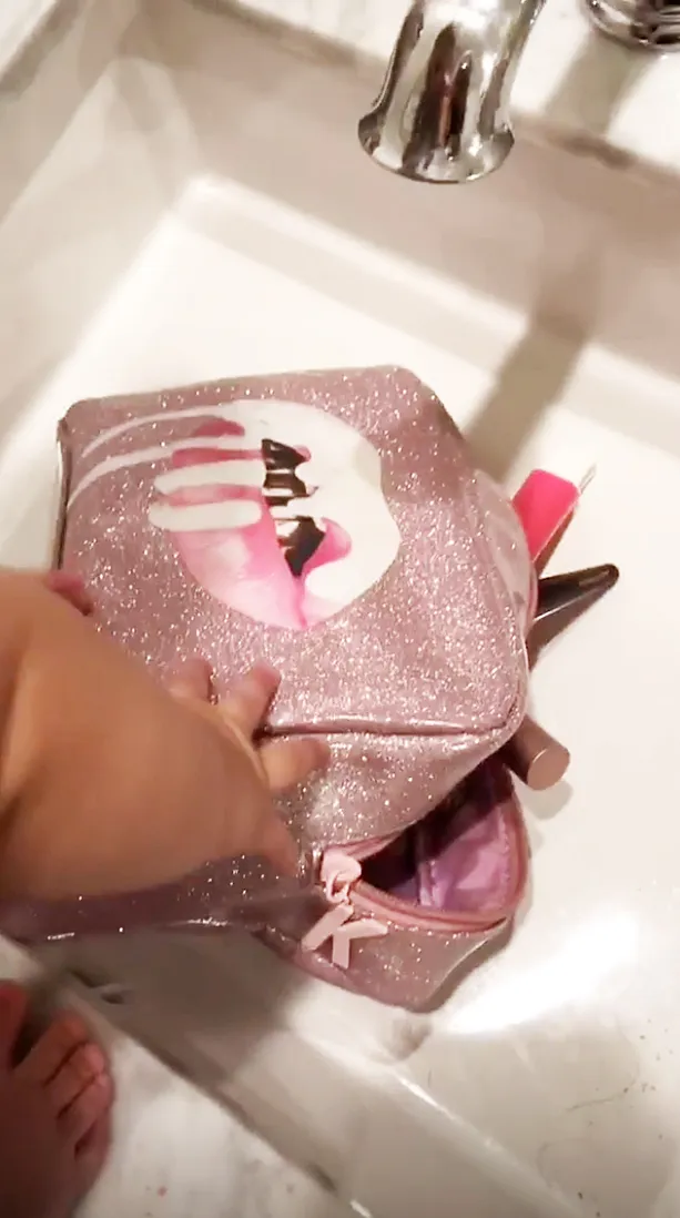 Kylie Jenner Stormi makeup bag