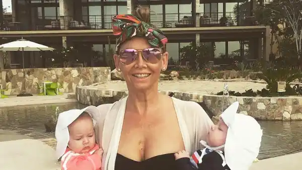 Kym Johnson Black Bikini Twins Pool