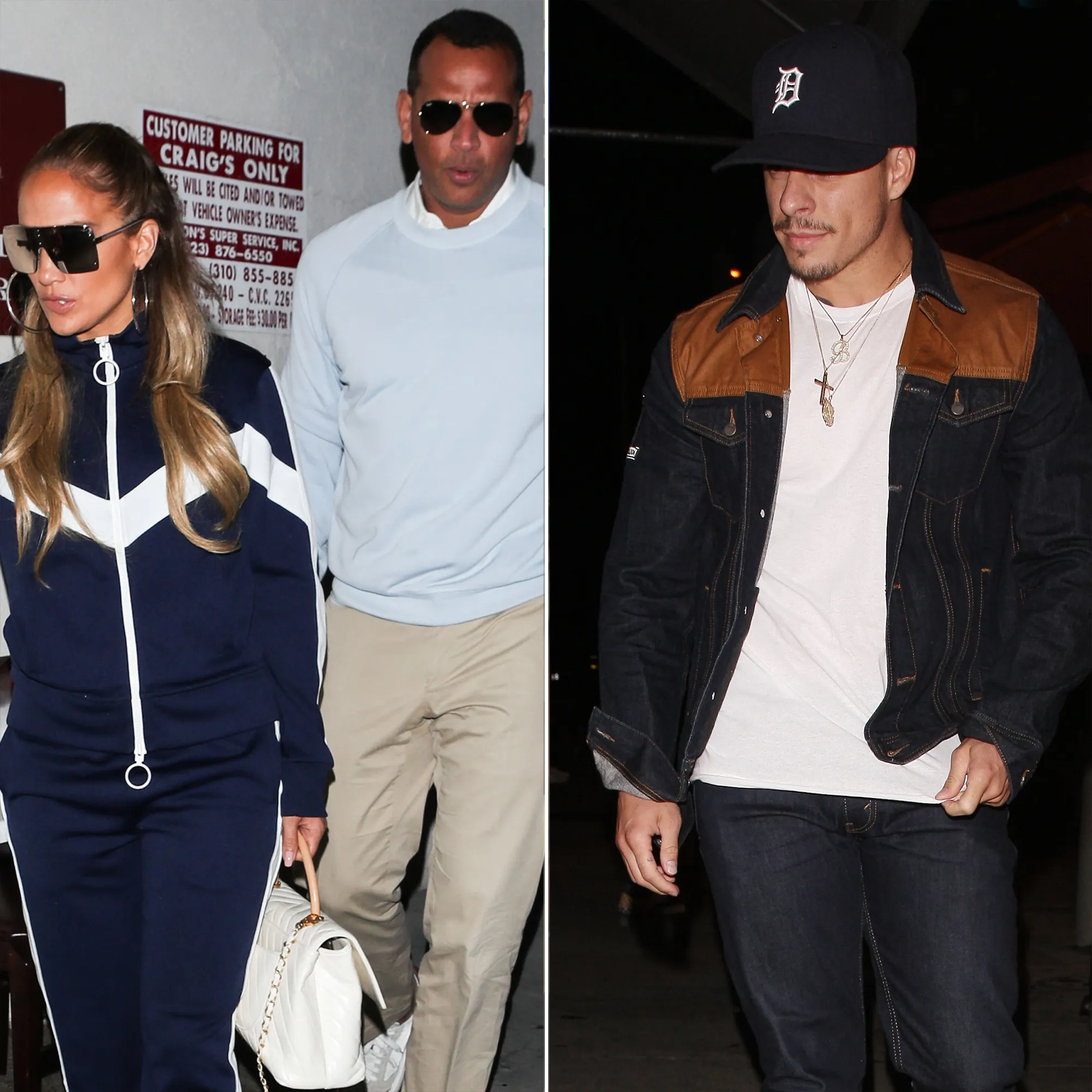 Jennifer Lopez, Alex Rodriguez and Casper Smart
