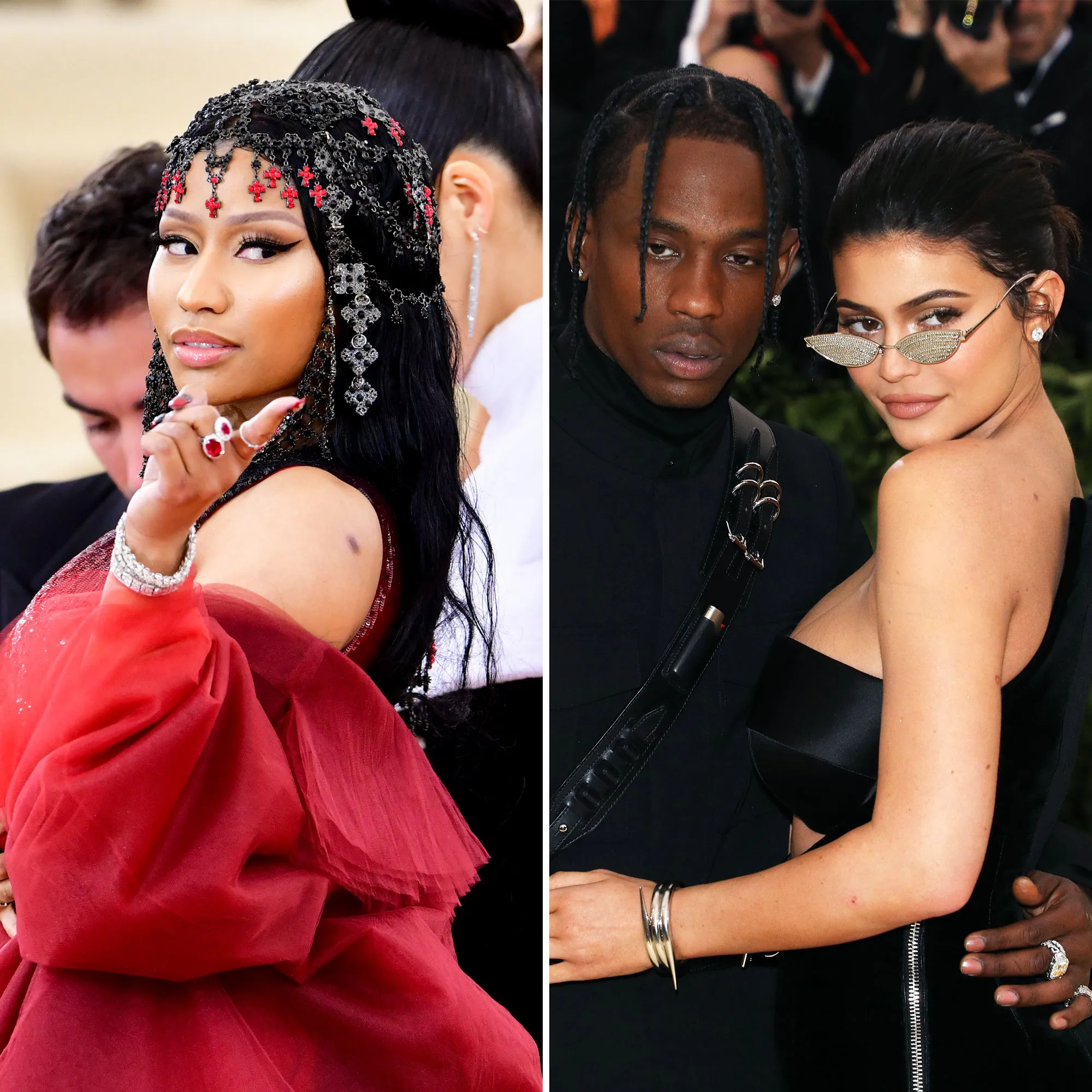 Nicki Minaj, Travis Scott and Kylie Jenner
