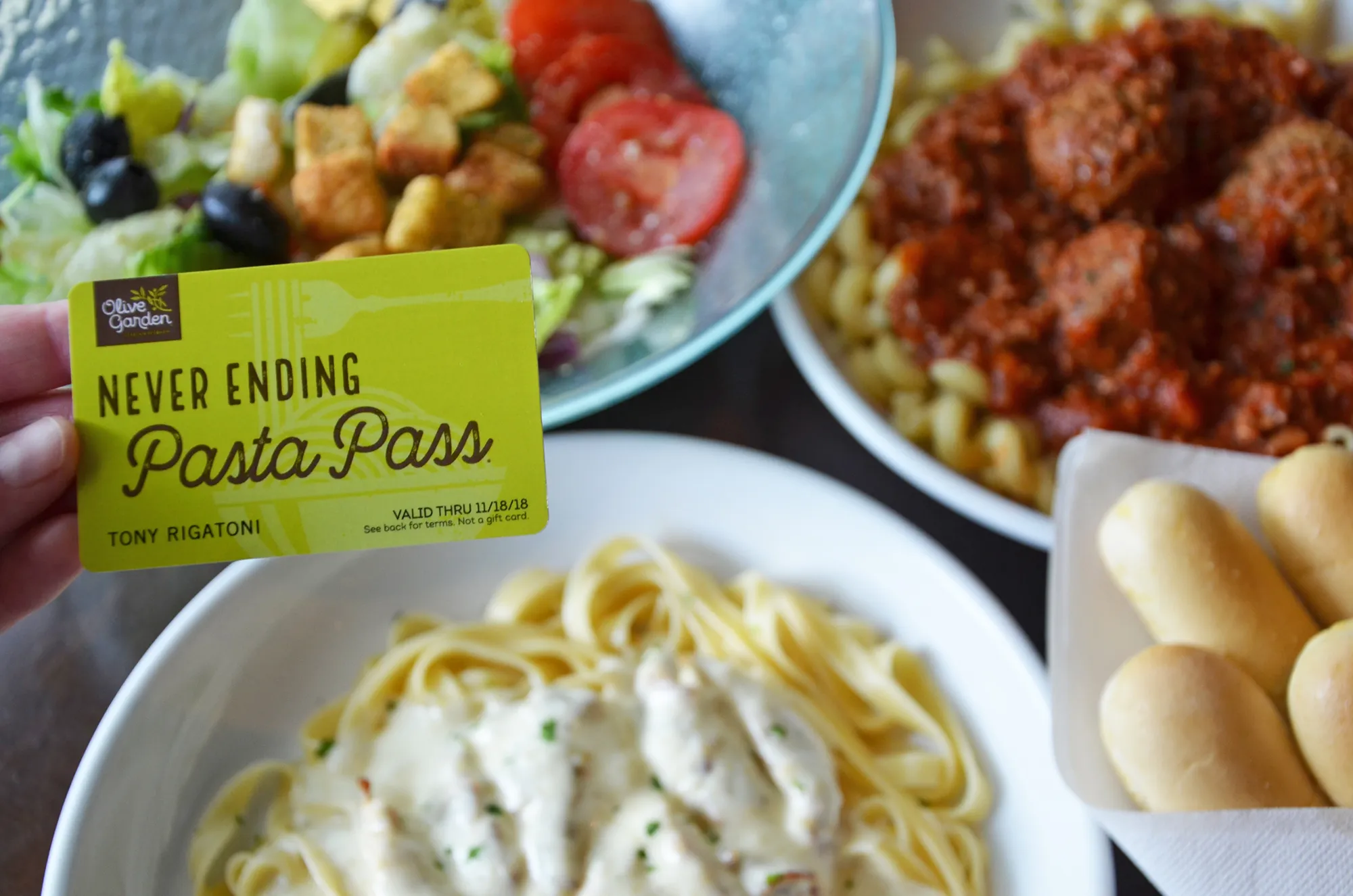 Olive Garden pasta pass