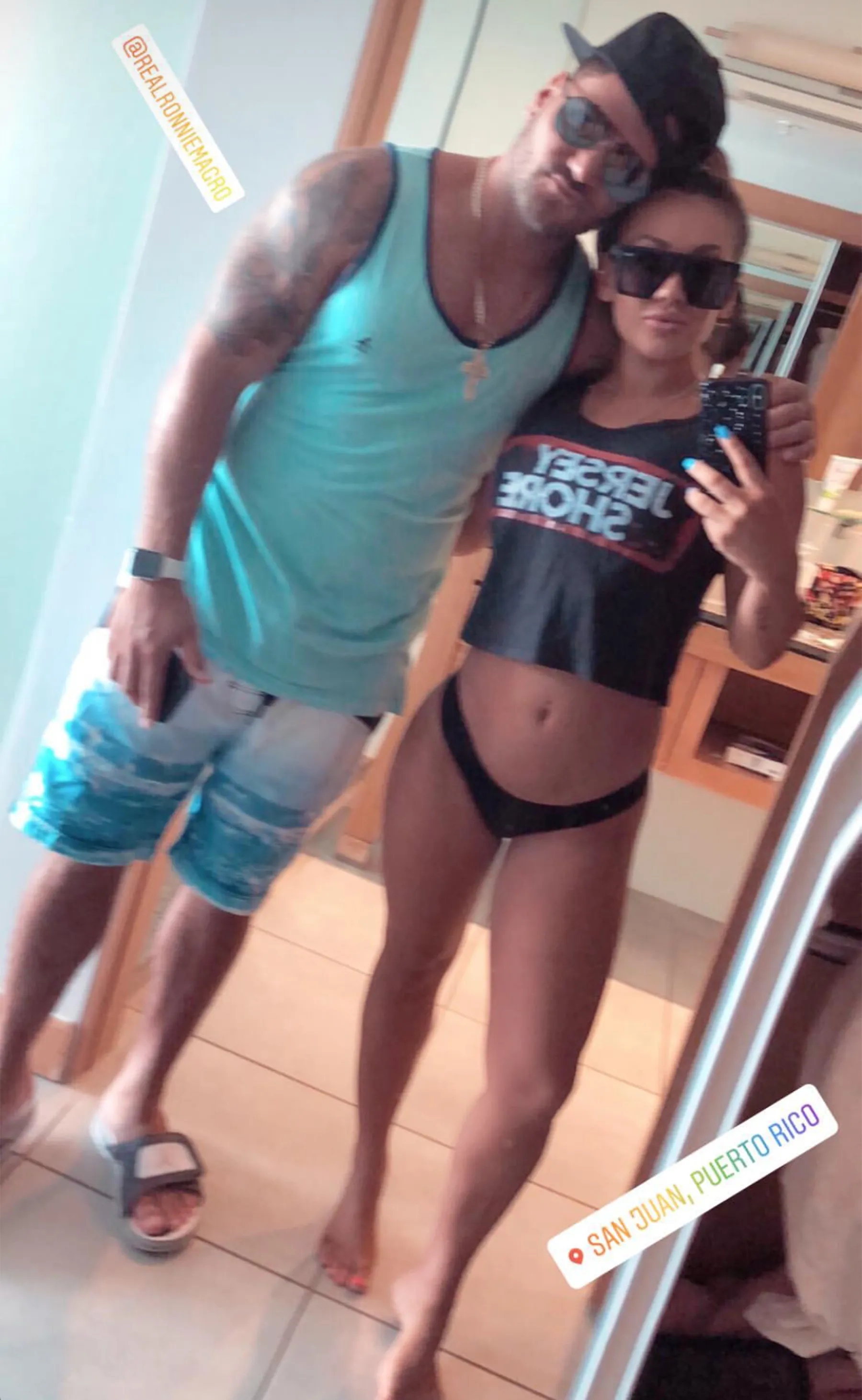 Ronnie Ortiz Magro and Jen Hartley
